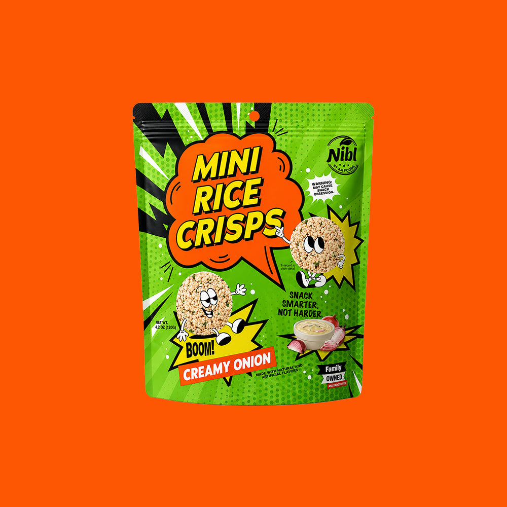 Mini Rice Crisps - Creamy Onion