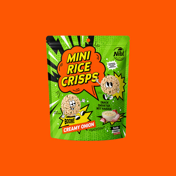 Mini Rice Crisps - Creamy Onion