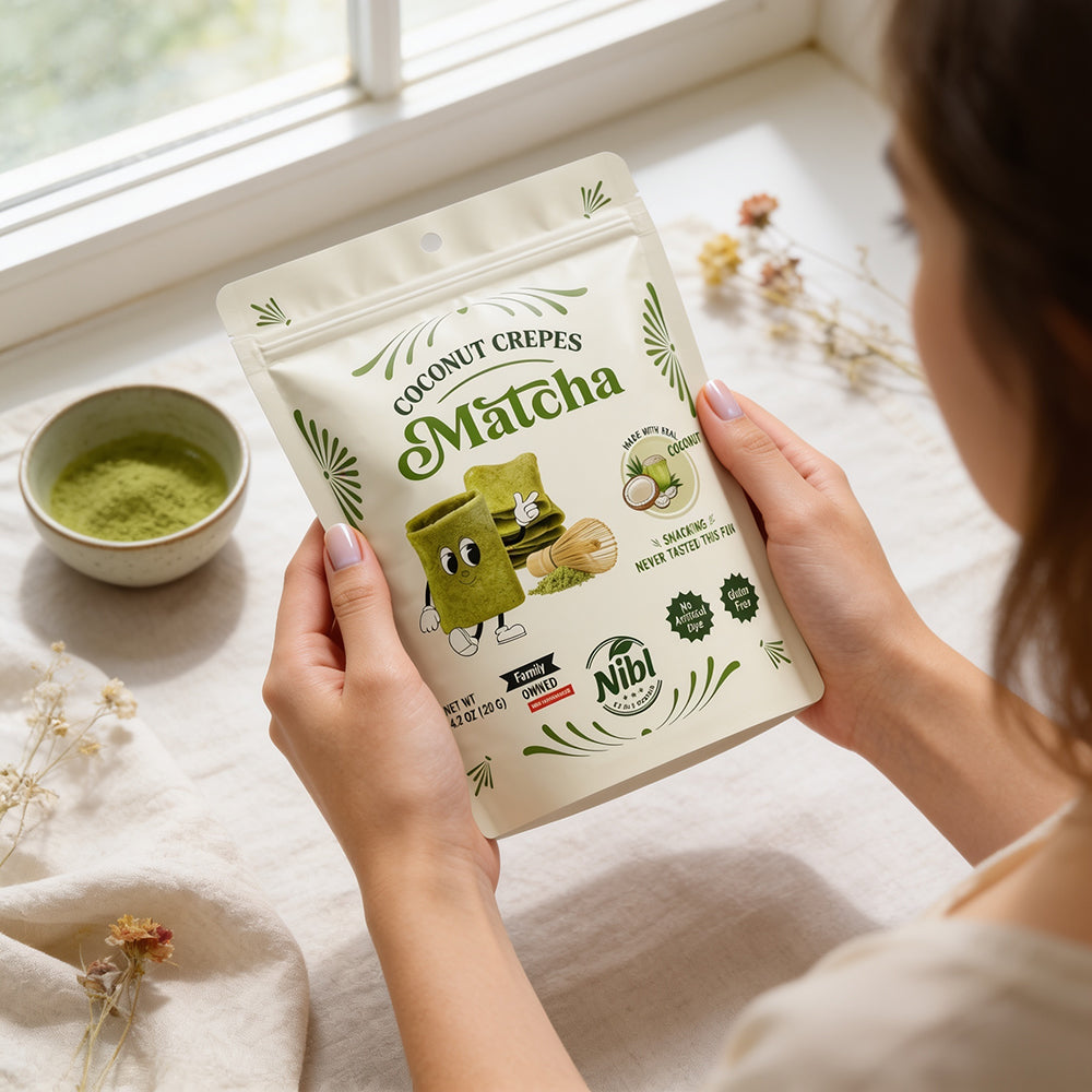 Coconut Crepes - Matcha