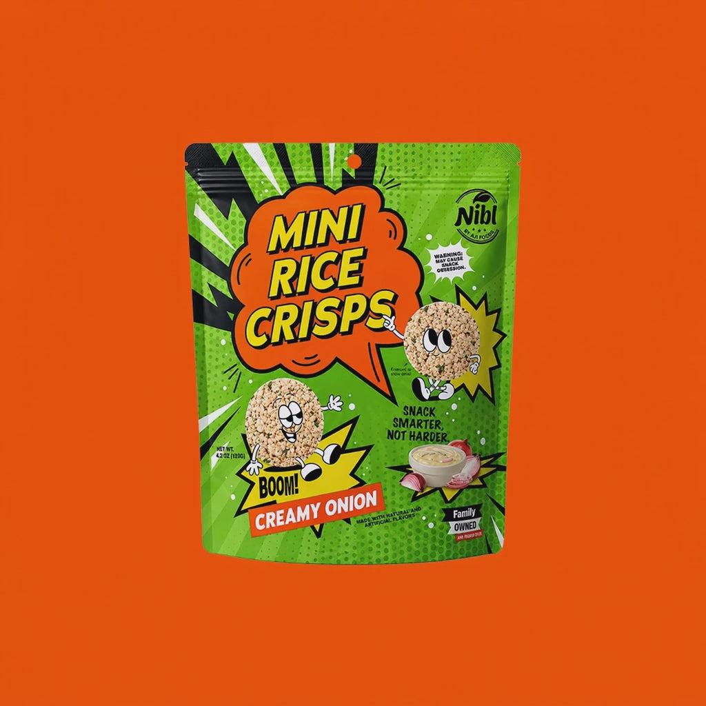Mini Rice Crisps - Creamy Onion