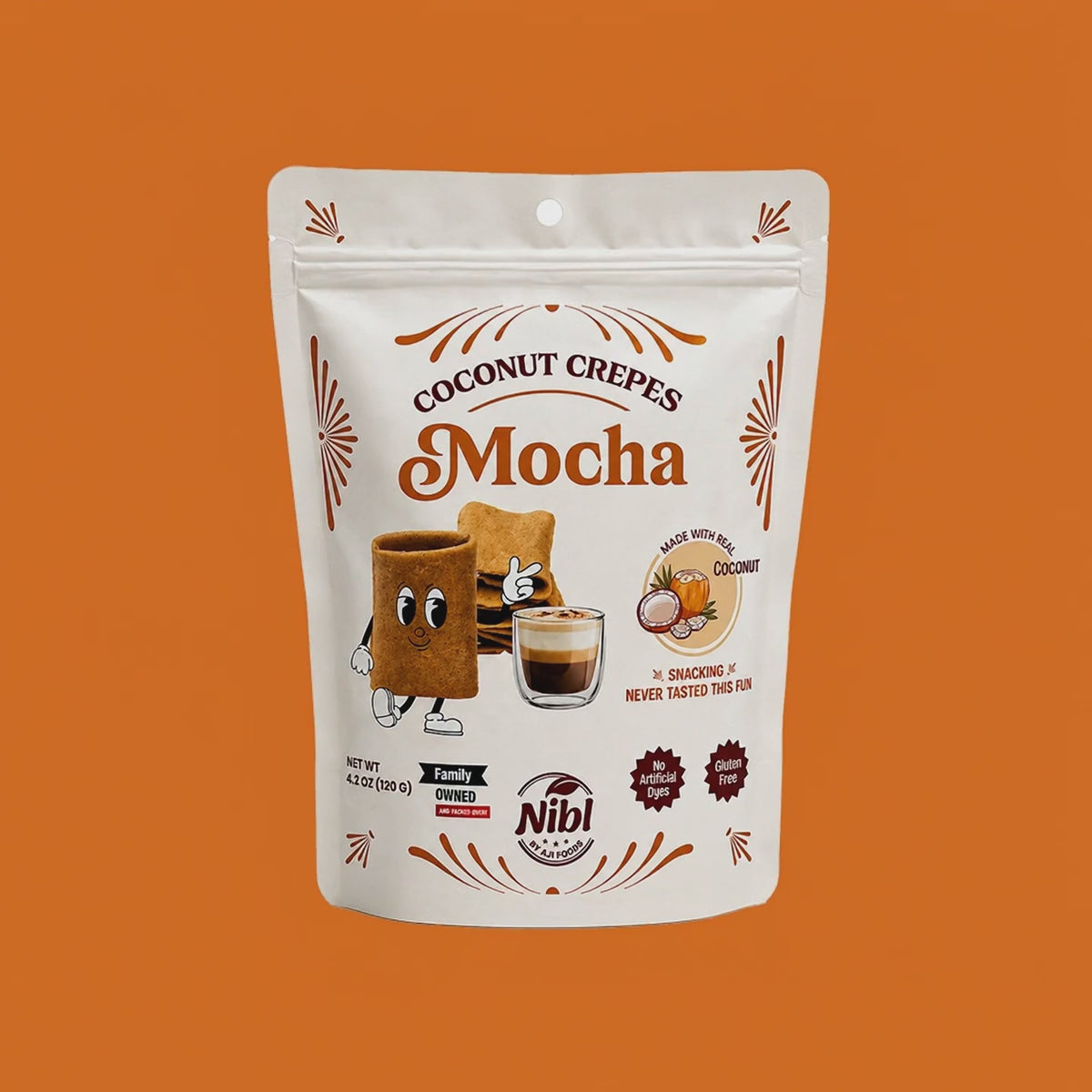 Coconut Crepes - Mocha
