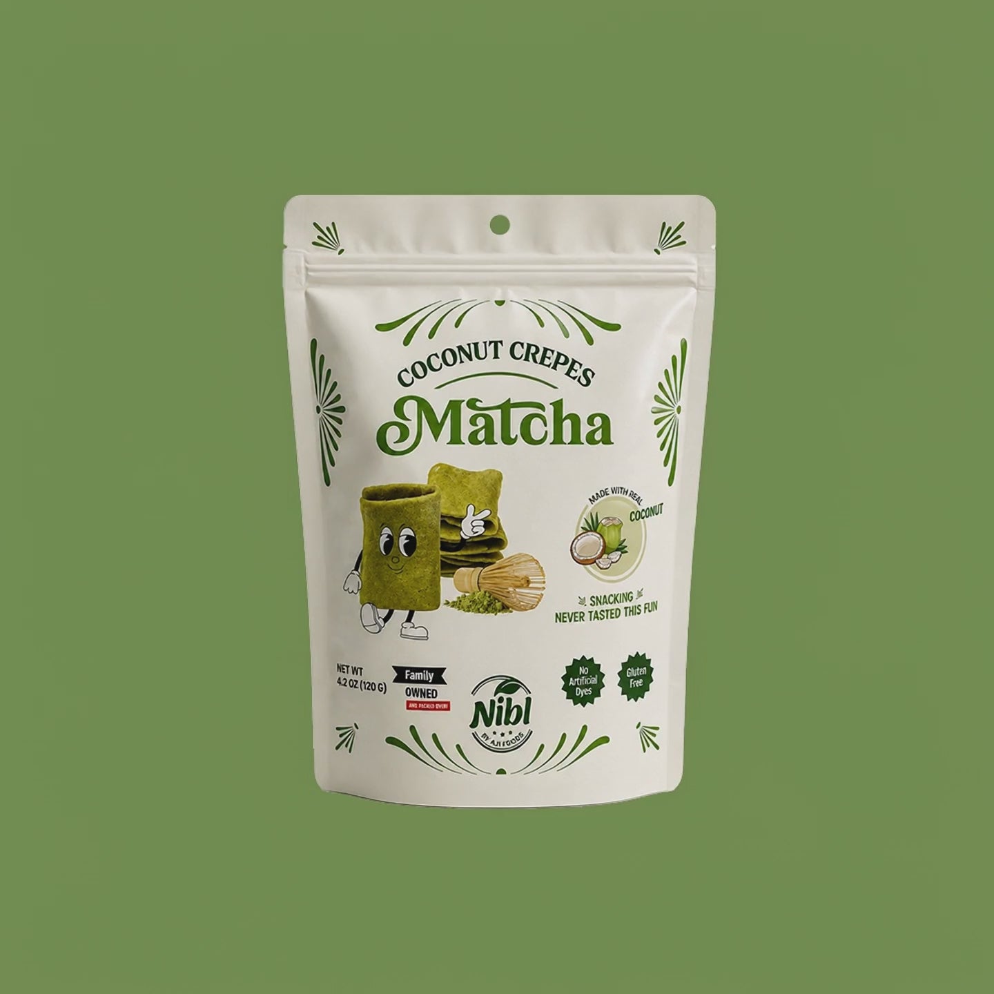 Coconut Crepes - Matcha